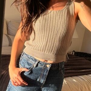 Misc crochet light green shirt